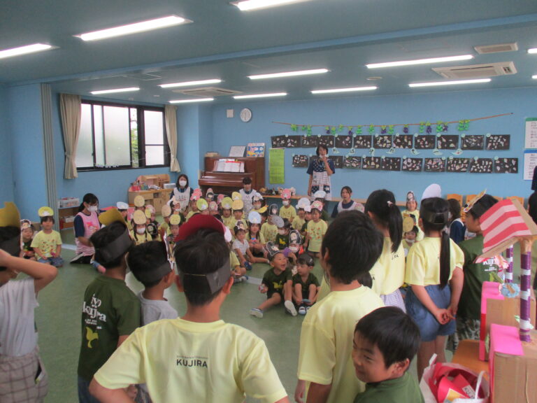 くじら夏祭り、盛りあがりました🌟　（３・４・５歳児）