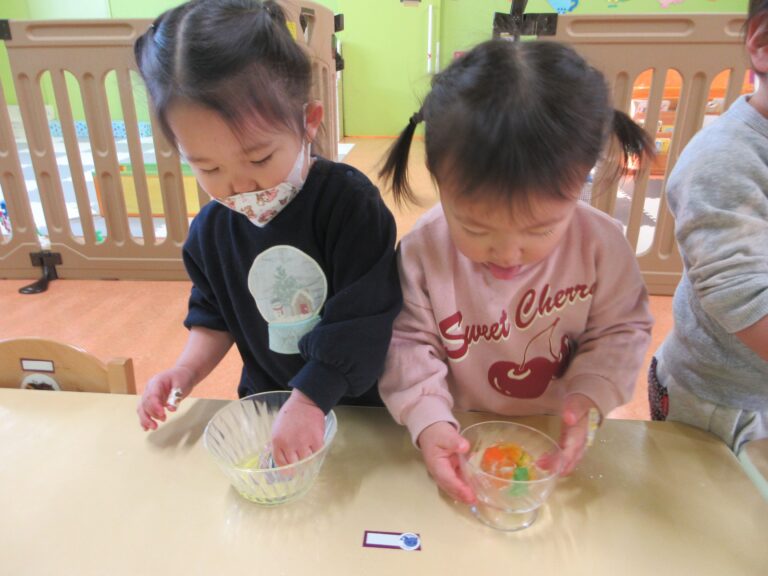 つめた～い⛄(１歳児)